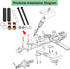 Golf Cart Spindle Bushings Kit for EZGO TXT/PDS 2001-UP Gas & Electric, Includes Spindle, King Pin Tubes, Copper Sleeves