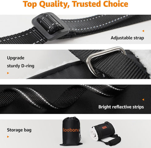 LOOBANI Portable Dog Sling for Back Legs, Hip Support Harness for Canine Aid and K9 Rehabilitation