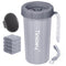 Dog Paw Cleaner for Large Dogs with Handle, Foot Washer for Muddy Paws (Gray)