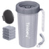 Dog Paw Cleaner for Large Dogs with Handle, Foot Washer for Muddy Paws (Gray)