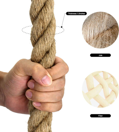 Workouts,1.5'' 10, 15, 25, 30 VIVITORY Gym Fitness Training Climbing Ropes, Workout Gym Climbing Rope, Home Training