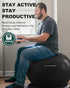 Trideer Yoga Ball Chair with Base & Bands for Home Workouts