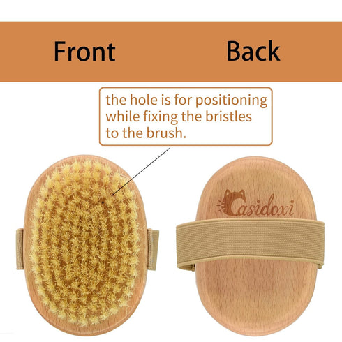 Soft Bristle Dog Brush for Short Haired Cats and Dogs, Natural Bristle Palm Brush with Elastic Band