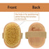 Soft Bristle Dog Brush for Short Haired Cats and Dogs, Natural Bristle Palm Brush with Elastic Band