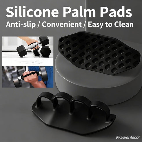 Anti-Slip Workout Grips, Charcoal Gray Gym Grips for Men Women, Anti-Slip Palm Protector Pads for Weight Lifting