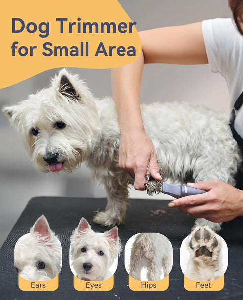 Trimmer 4 1, IPX7 oneisall Dog Paw in Low Noise Dog Clippers for Grooming, Cordless Dogs Grooming Kit Nail Grinder