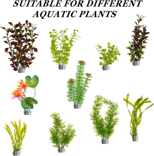 Aquarium Plant Weights Anchors, 30Pcs Metal Anchors, 2.75 Inch Bendable Cuttable Weights for Live Plants