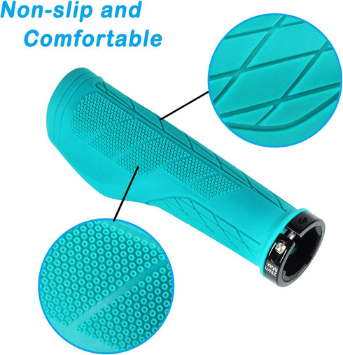 SOLODRIVE Ergonomic Design Mountain Bike Grips, Comfortable Handlebar Grips, Fit MTB, E-Bike, Scooter