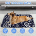 Generic 28" X22" Cooling Mats for Dogs Ice Silk Dog Outdoor Cooling Mat Paisley Flowers Motif Dog Bed for Crate