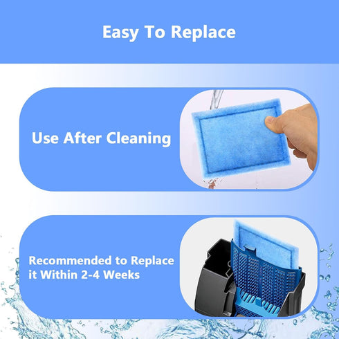 12 Pcs Replacement Aquarium Filter Cartridge for Aqua-Tech 10-20 Power Filters, Compatible with AquaTech EZ-Change #2