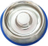 Mr. Peanut's Large Interactive Slow Feed Dog Bowl with Blue Base, Fun Healthy Bloat Stop Feeder