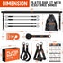 Pilates Bar Kit with Resistance Bands - Multifunctional Yoga Pilates Bar for Full-Body Workouts at Home Gym