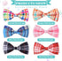 PAWCHIE Plaid Dog Bow Ties, 6 Pcs Cute Collar Attachment Accessories for Small Medium Large Dogs and Puppies