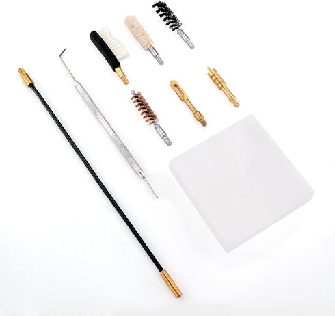 Raiseek .357 Caliber Handgun Cleaning Kit | 9mm Pistol Cleaning Kit with Bore Brush and Jag