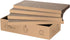 4 Packs in 1 Cat Scratch Pad with Box, Reversible Durable Cardboard Scratcher for Cats to Rest and Play