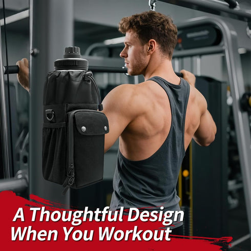 Cyvposm 4 Heavy-duty Magnetic Gym Bag for Men &Women with Multiple Pockets,Magnetic Bottle Bag Included Built-in Strong