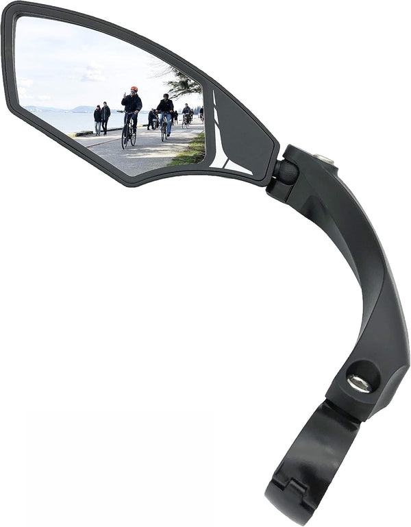 Hafny HF-MR095 New Handlebar Bike Mirror, HD Blast-Resistant, Adjustable Rotatable Rearview Bicycle Mirror