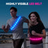 Higo LED Running Belt, Reflective Light Up Waistband for Night Running, Cycling, and Hiking