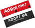 Adopt Me/I'm A Foster Dog Leash Sleeve 2 Set - Includes Red and Black Sleeves for Dog Owner Gift