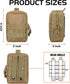 Gogoku 3 Pack Molle Pouch Combo - Tactical Water Bottle Holder - Compact Utility Waist Bag Pack