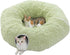 PEQULTI Cat Tunnel with Bed for Indoor Cats, Cat Play Donut Tunnel