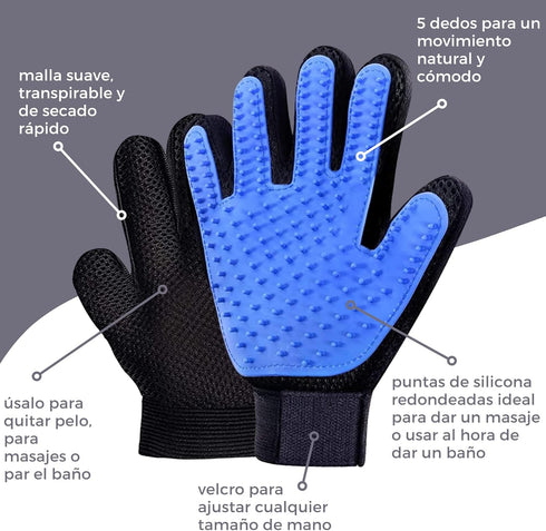 Versatile Pet Grooming Glove for Dogs & Cats, Comfortable, Easy to Clean, One Right Hand Glove