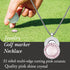 (20mm Golf Ball Marker with Ceramic Crystal Ball Marker Necklace Small Size) Gifts Accessories Women Golfers