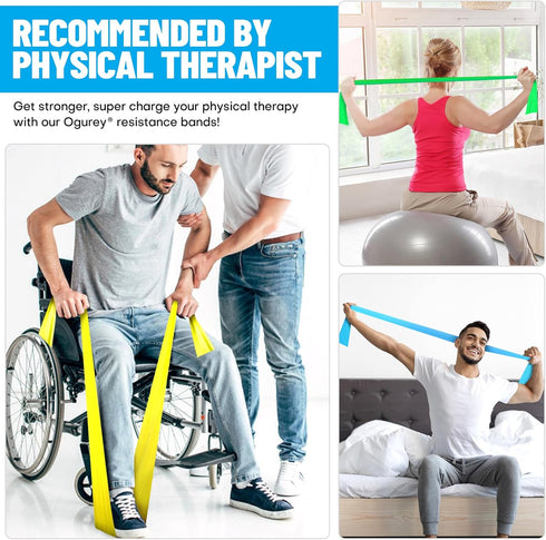 Resistance Bands Professional Exercise Bands for Strength Training, Yoga, Pilates, Recovery