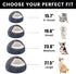 NOYAL Round Hooded Plush Dog Bed, Anti-Anxiety Fluffy Donut Cave for Small Medium Dogs and Cats