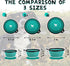 Collapsible Dog Bowls for Travel, 2-Pack Portable Water Bowls for Dogs Cats, BPA Free with Carabiners