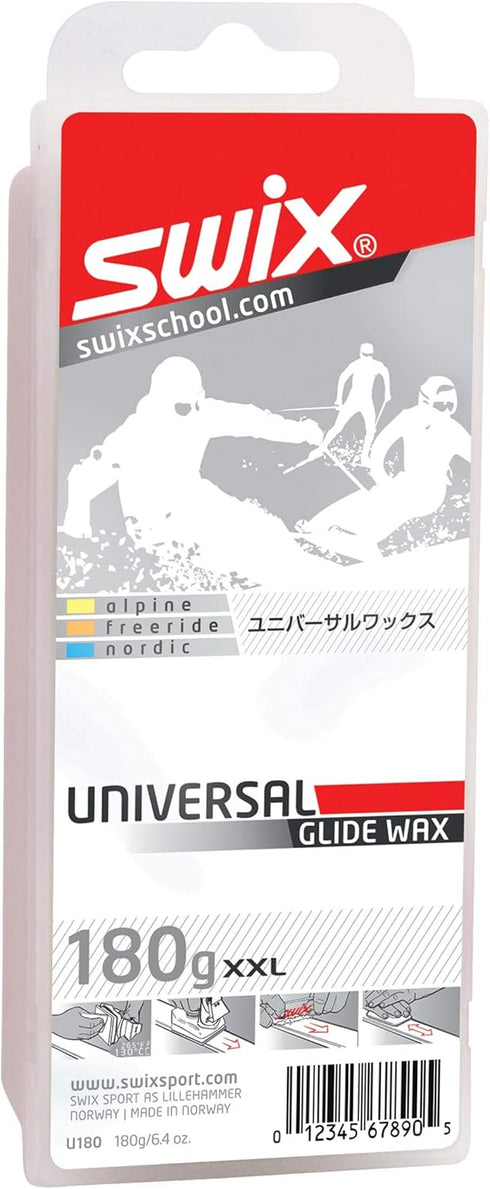 Swix Universal Ski/Snowboard Glide Wax, Available in 60g or 180g