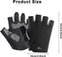 Mealah Men Women Half-Finger Workout Gloves - Lightweight Anti Slip Exercise Gloves for Cycling Gym Lifting