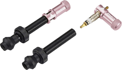 Granite Juicy Nipple Valve Cap with Valve Core Removing Function, Durable Alloy Bike Tire Caps (Pink)