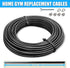 KORIKAHM 65.6/98.4 Ft Pulley Cable for DIY Home Gym, 5mm Thick Steel Wire Rope for Weight Lift System