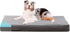 Orthopedic Memory Foam Dog Bed, Cooling Waterproof Pet Bed for Crate, Removable Washable Cover, L (35inch, 65Lbs)