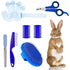 7-Piece Small Pet Grooming Kit with Brush, Nail Clippers, and Adjustable Strap