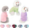Dog Sweater, 3 Pack Warm Soft Flannel Pet Clothes for Small Medium Dogs or Cat, Dog Shirt Coat Jacket (Large,