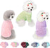 Dog Sweater, 3 Pack Warm Soft Flannel Pet Clothes for Small Medium Dogs or Cat, Dog Shirt Coat Jacket (Large,