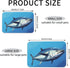 FNAMIQONRE Dog Food Mat Waterproof Anti-Slip Dog Bowl Mats for Food and Water Colorful Tuna Pet Feeding Mat Absorbent