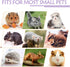 LEFTSTARER Guinea Pig Accessories - Tunnel and Hammock for Small Animals, Sugar Glider Cage Accessories (Purple-Star)