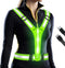 LED Reflective Vest Running Gear, Light Up Rechargeable Safety Night Running Gear for Walking, Running, Cycling