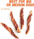 Dog Jerky Treats, Triple Flavor Jerky Twist Sticks 5 inch, Chicken Duck Wrapped Cod Sticks Rawhide Free Grain Free Dog Training Snacks Chewy Sticks Treats for Medium Large Dog 28-29 Counts