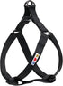 Pawtitas Solid Color Step-in Dog Harness or Vest, Dog Training Walking Harness for Medium Dogs, Black Dog Harness