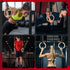 8.5 Gonex Wooden Gymnastic Rings with Adjustable Number Straps, Olympic Rings for Gym, Workout, Exercise, Outdoor