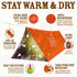 World's Toughest Ultralight Survival Tent - 2 Person Mylar Emergency Shelter Tube Tent + Paracord for Year-Round All