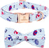 Lionheart Glory Dog Collar with Bow, Summer Stripe Boy Dog Bowtie Collar, Cute Gift for X-Large Dogs
