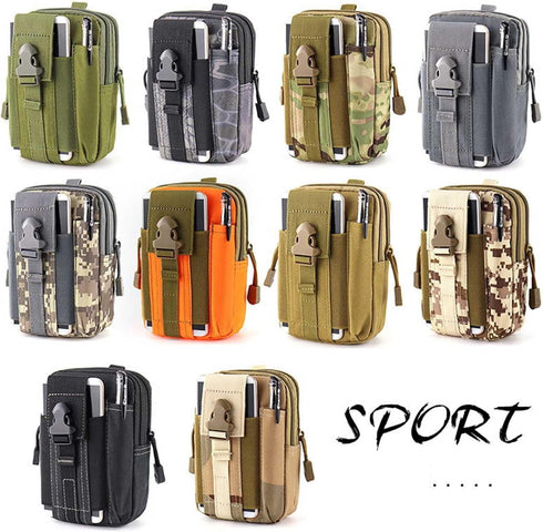 Belt Pouch, Tactical Molle Phone Pouch EDC Utility Pouches Waist Bag, Small Cell Phone Holster Gear Tool Gadget Pocket