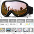 SPOSUNE Ski Goggles Over Glasses with Dual Lens, Anti-fog Anti-UV for Men Women Youth Skiing