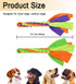2 Pack Dog Fleece Rope Toy Dog Flirt Pole Replacement Toys to Chase and Tug Interactive Dog Toys with Chewing Rope Pet Braided Rope Tether Lure Toy to Outdoor Exercising Training
