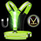 LED Reflective Light Up Safety Running Vest - High Visible Adjustable Gear for Biking, Walking at Night
